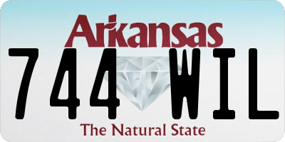 AR license plate 744WIL