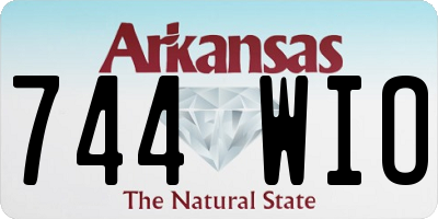 AR license plate 744WIO