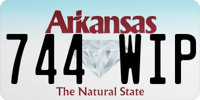 AR license plate 744WIP