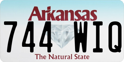 AR license plate 744WIQ