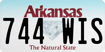 AR license plate 744WIS