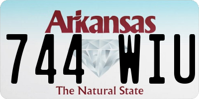 AR license plate 744WIU