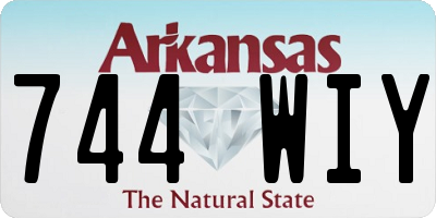 AR license plate 744WIY