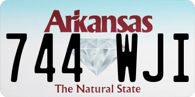 AR license plate 744WJI