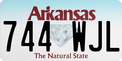 AR license plate 744WJL