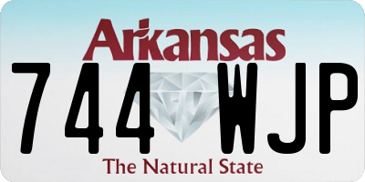 AR license plate 744WJP