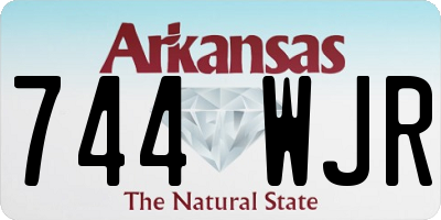 AR license plate 744WJR