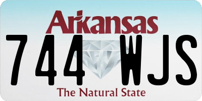 AR license plate 744WJS