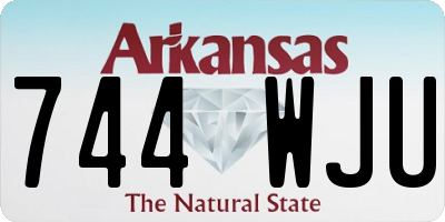 AR license plate 744WJU