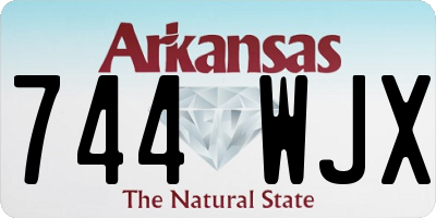 AR license plate 744WJX