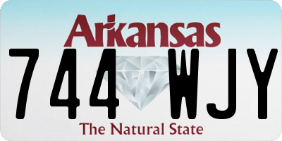AR license plate 744WJY