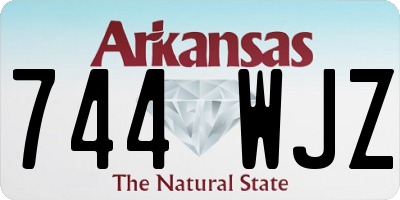 AR license plate 744WJZ