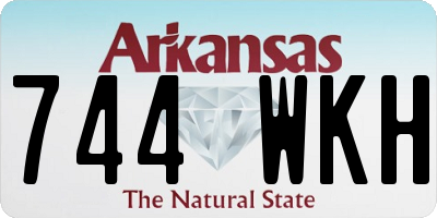 AR license plate 744WKH