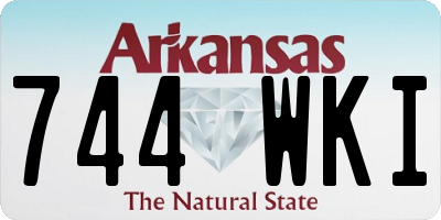 AR license plate 744WKI