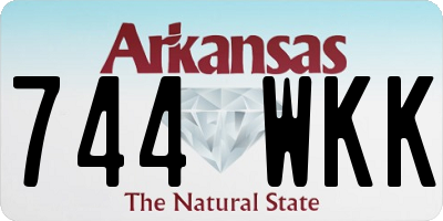 AR license plate 744WKK
