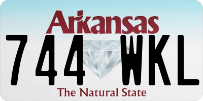 AR license plate 744WKL