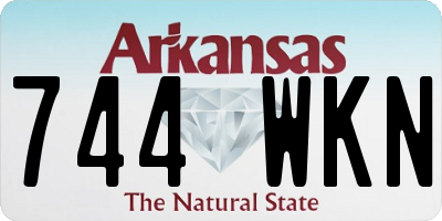 AR license plate 744WKN