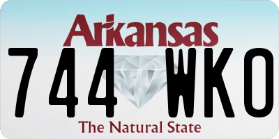 AR license plate 744WKO