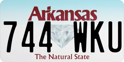 AR license plate 744WKU