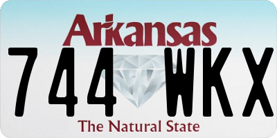 AR license plate 744WKX