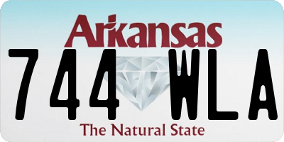 AR license plate 744WLA