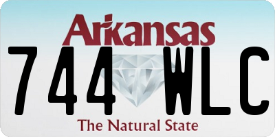AR license plate 744WLC