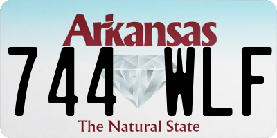 AR license plate 744WLF