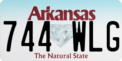 AR license plate 744WLG