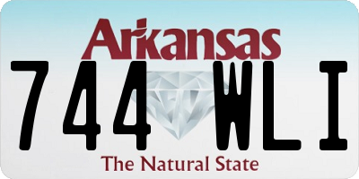 AR license plate 744WLI