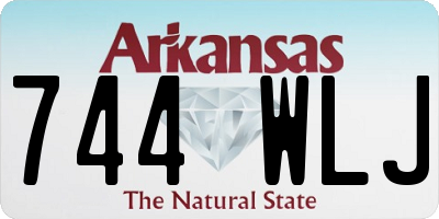 AR license plate 744WLJ