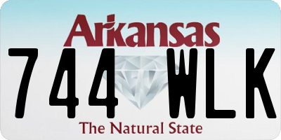 AR license plate 744WLK