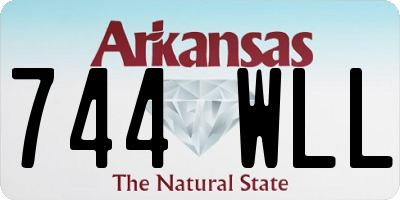 AR license plate 744WLL