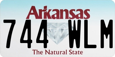 AR license plate 744WLM
