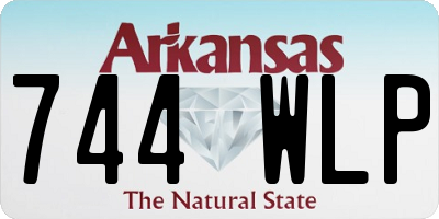 AR license plate 744WLP