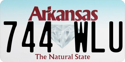 AR license plate 744WLU