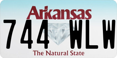 AR license plate 744WLW
