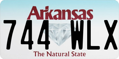 AR license plate 744WLX