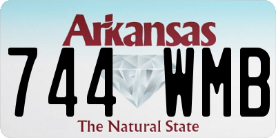 AR license plate 744WMB