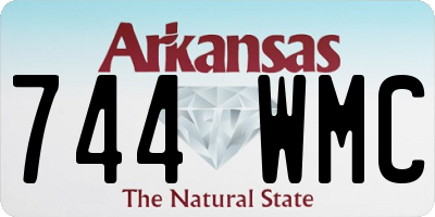 AR license plate 744WMC