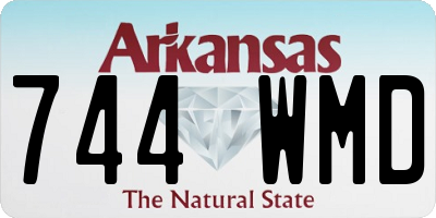 AR license plate 744WMD