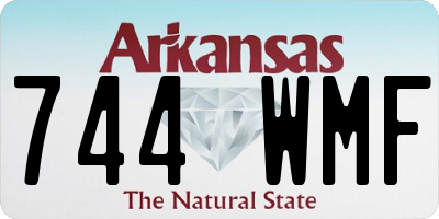 AR license plate 744WMF