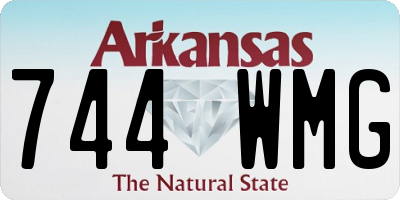 AR license plate 744WMG