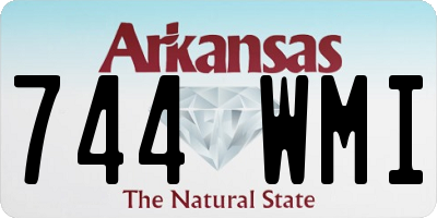 AR license plate 744WMI