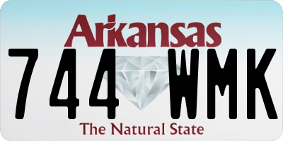AR license plate 744WMK