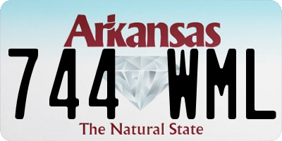 AR license plate 744WML