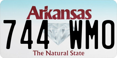 AR license plate 744WMO