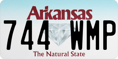 AR license plate 744WMP