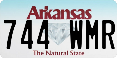 AR license plate 744WMR