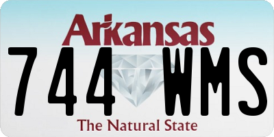 AR license plate 744WMS