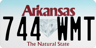 AR license plate 744WMT